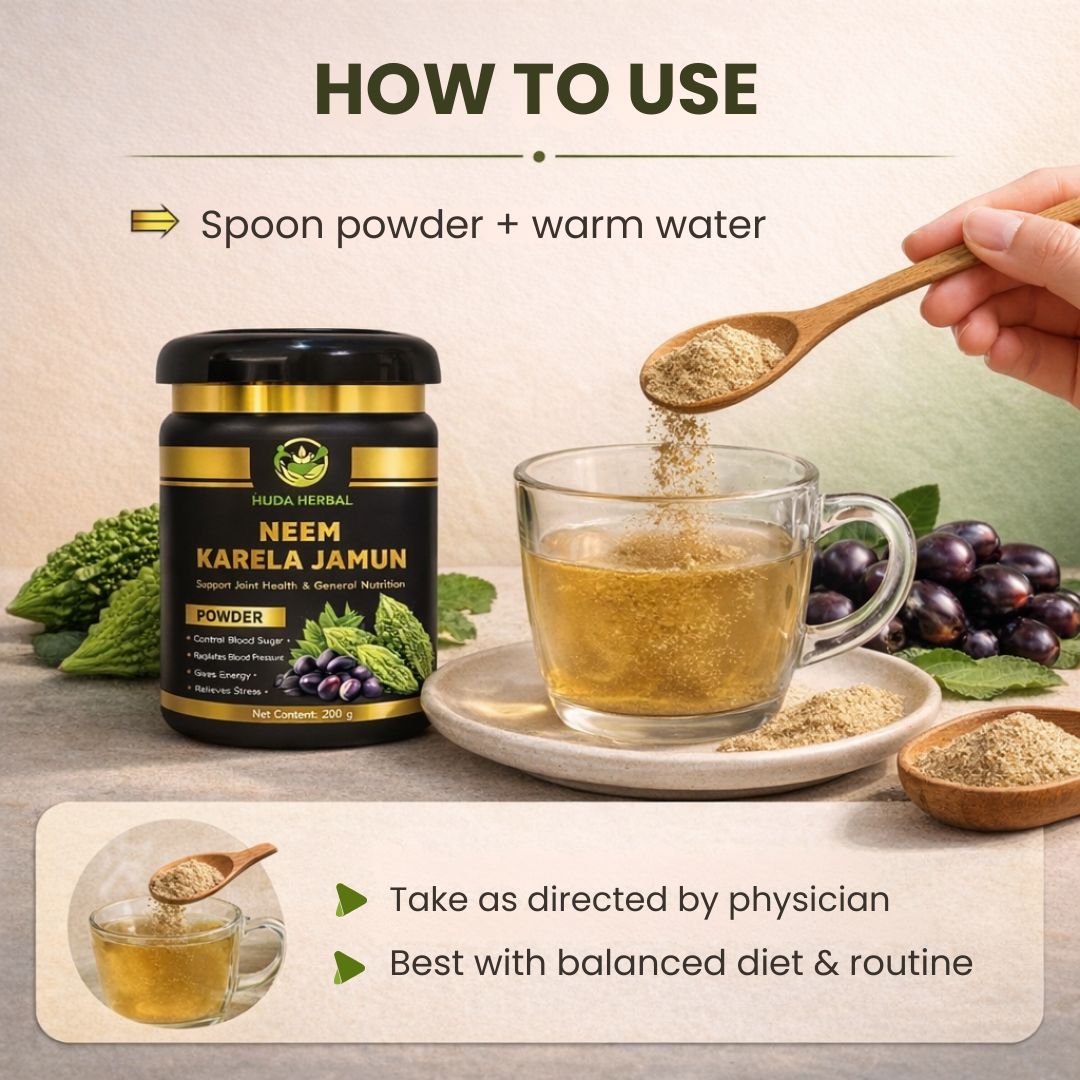 Huda Herbals Karela Jamun Powder